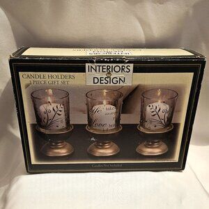 Interiors By Design candle holder set